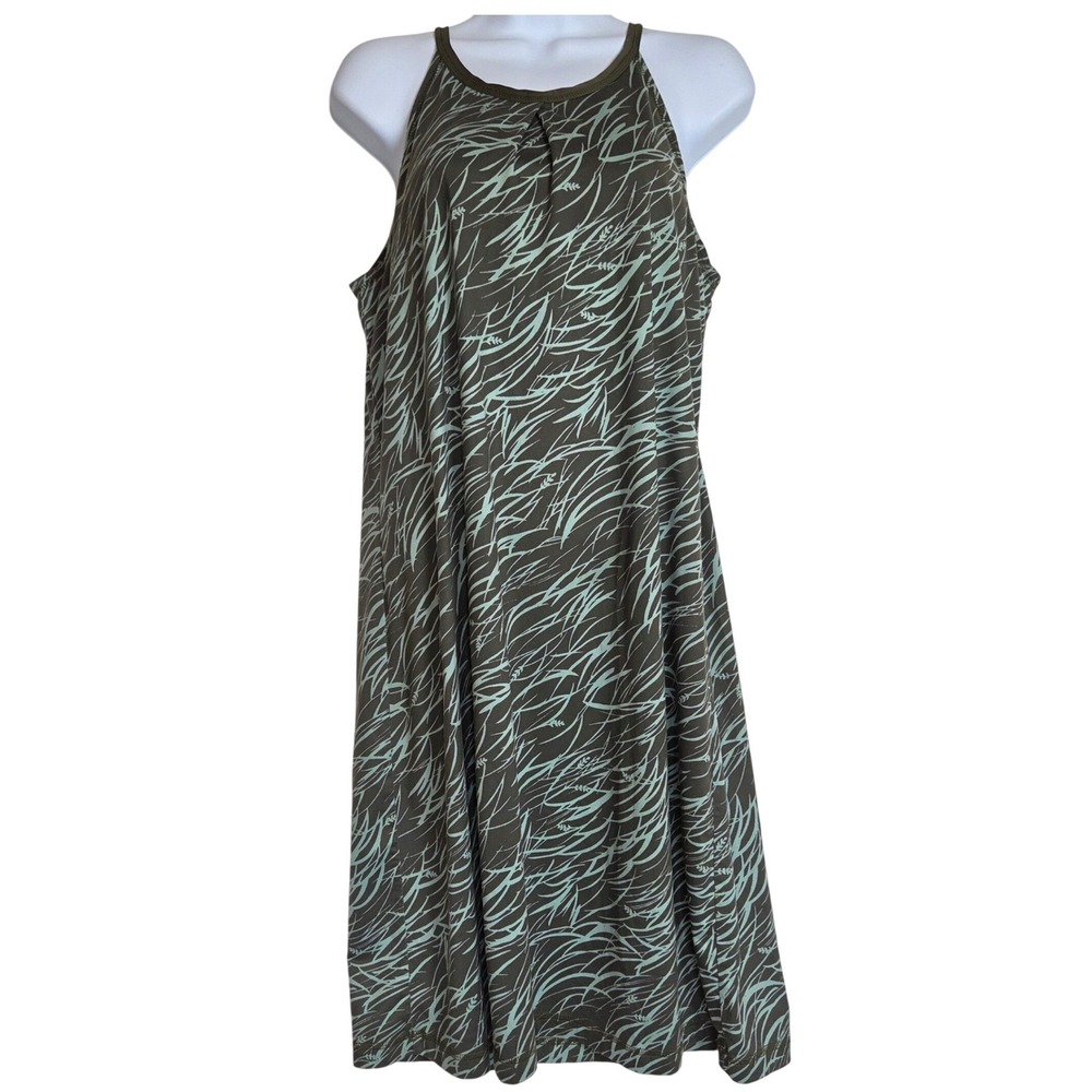 Patagonia Womens Tall Pine Halter Neck A-Line Midi Dress Athleisure Gorpcore